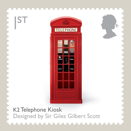Sir Giles Gilbert Scott’s bright-red phone box, K2 Telephone Kiosk